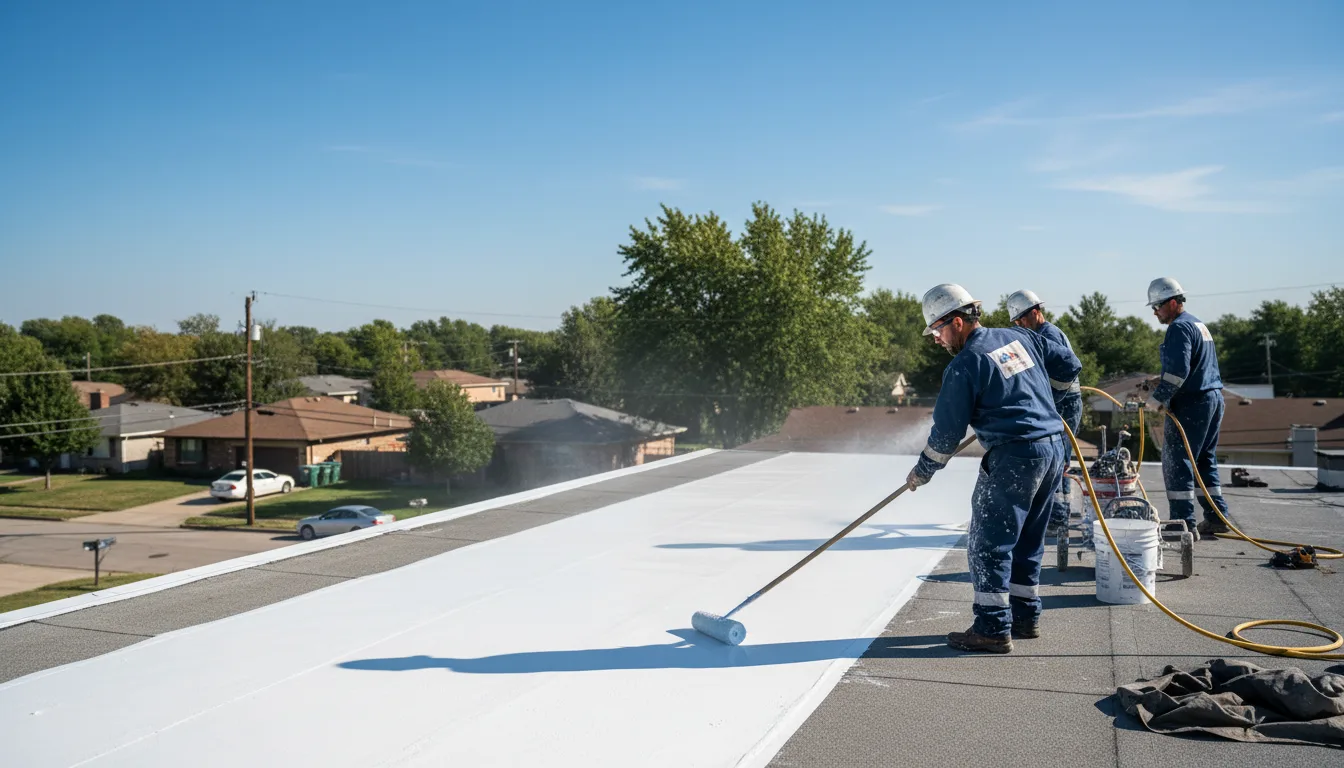 Commercial roof coating in Browns, IL near me